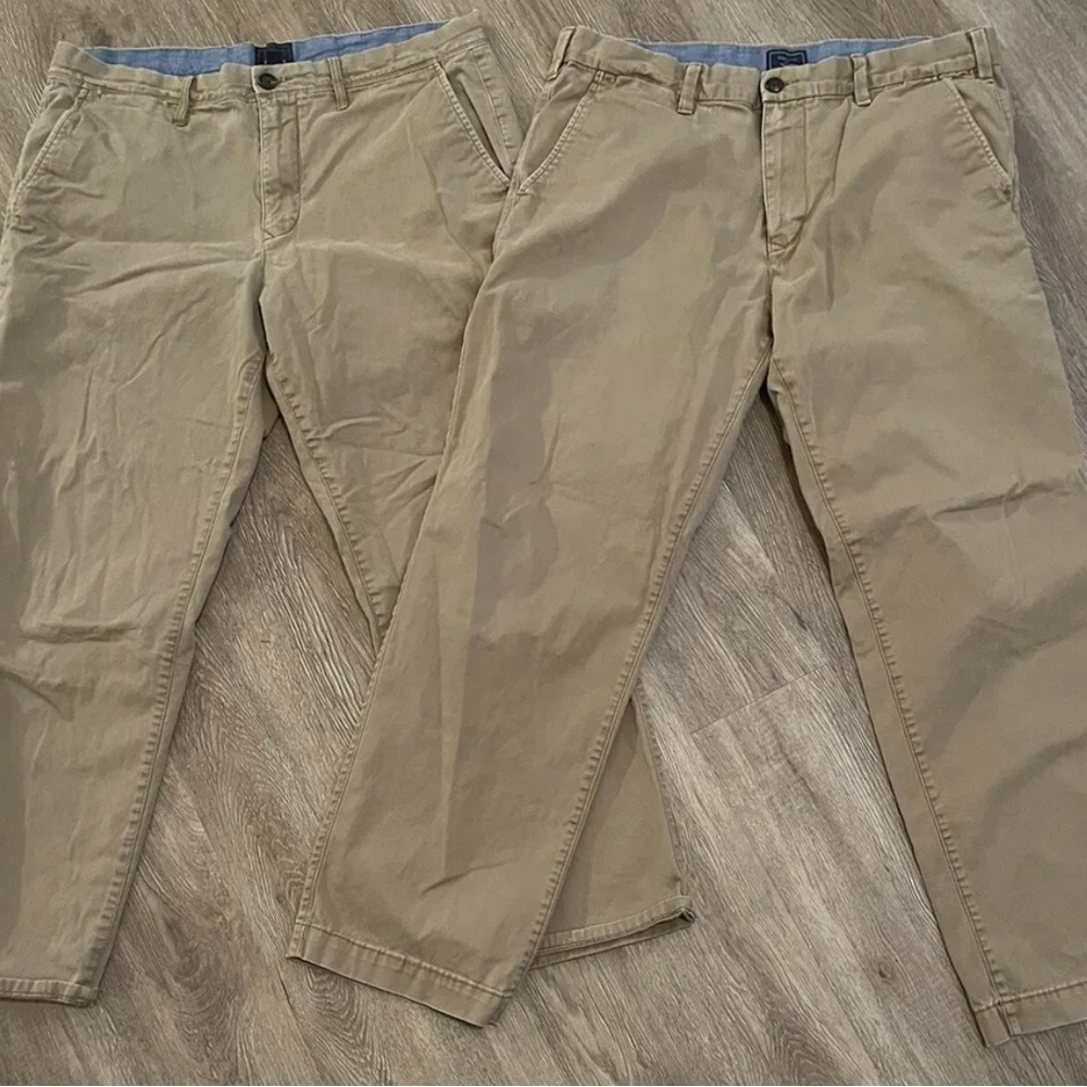 2 Gap Khakis  Lot Mens Pants Size 36x30 Straight Stretch